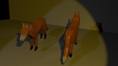 Low Poly Fox  preview image